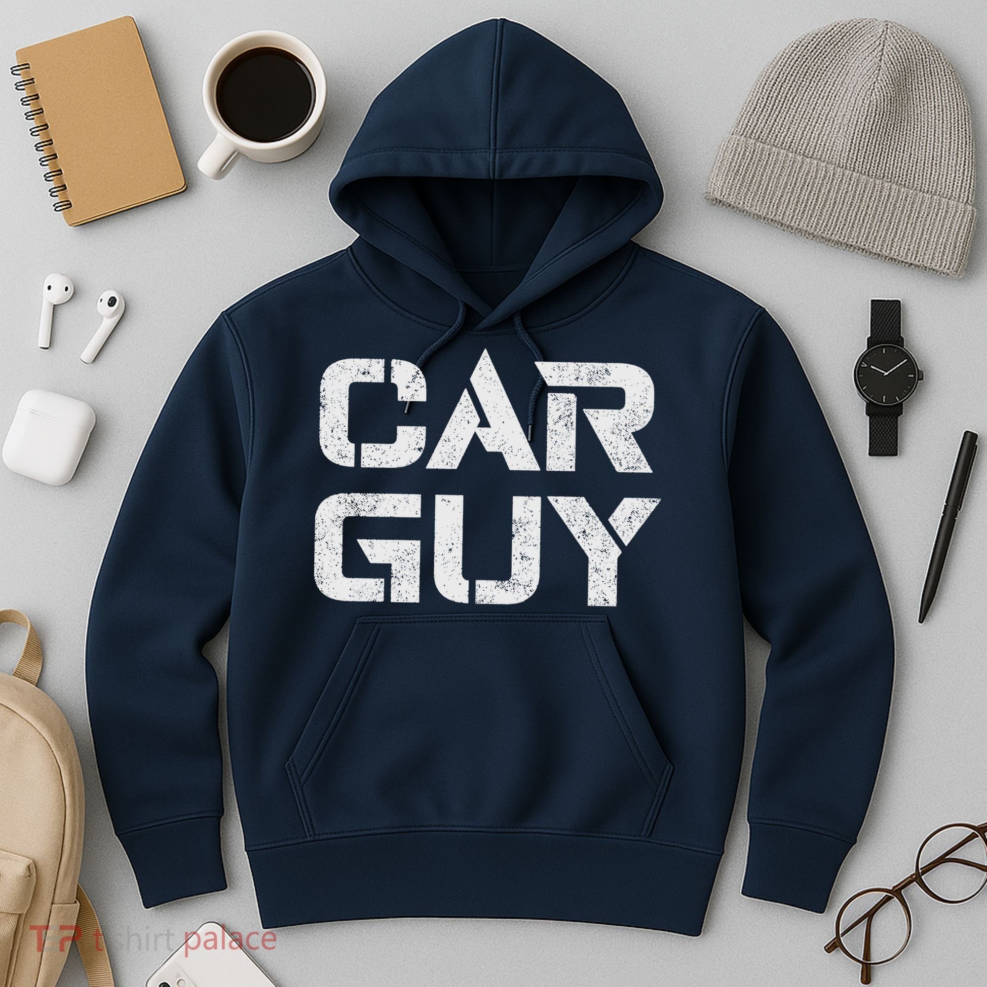 Car Guy Distressed Hoodie