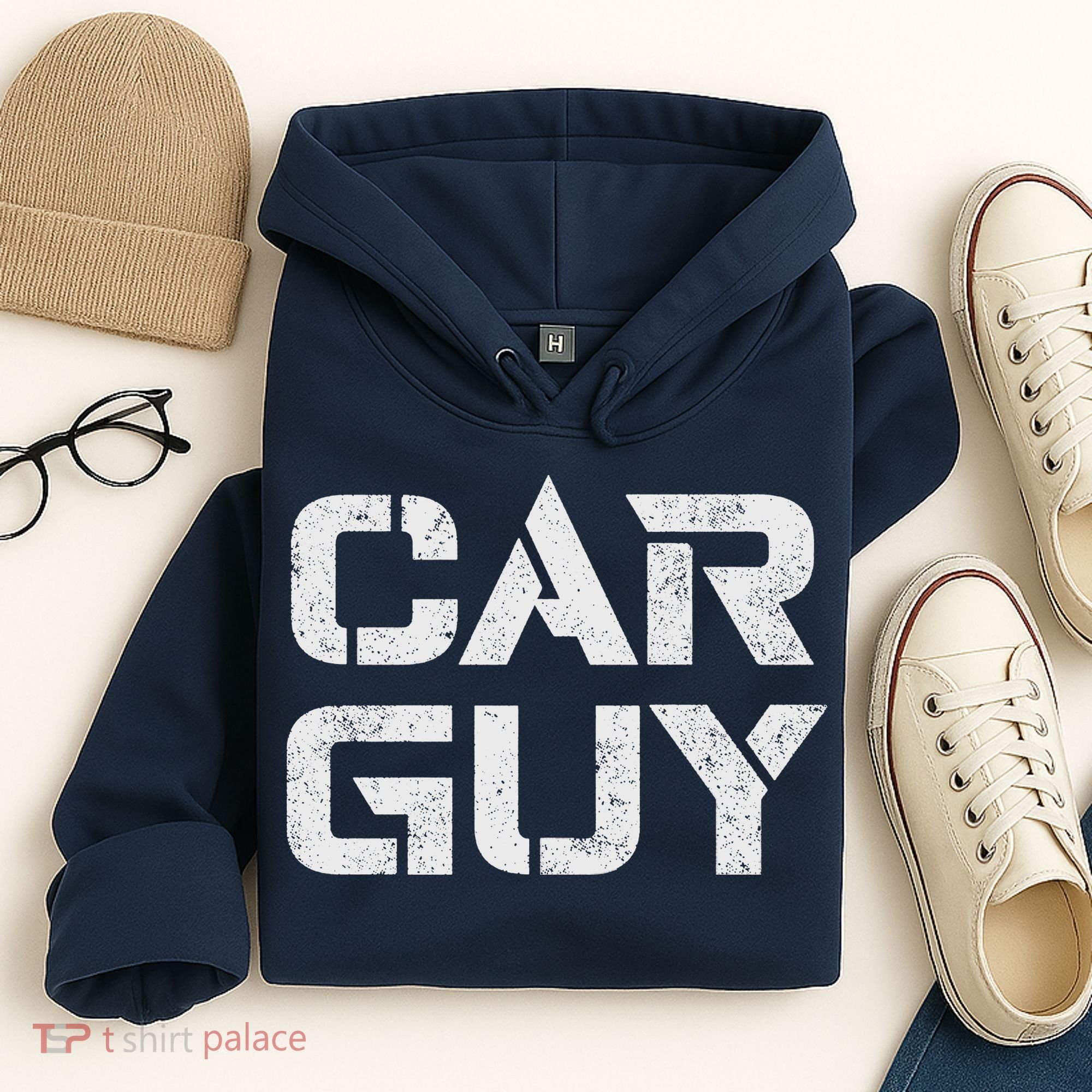 Car Guy Distressed Hoodie