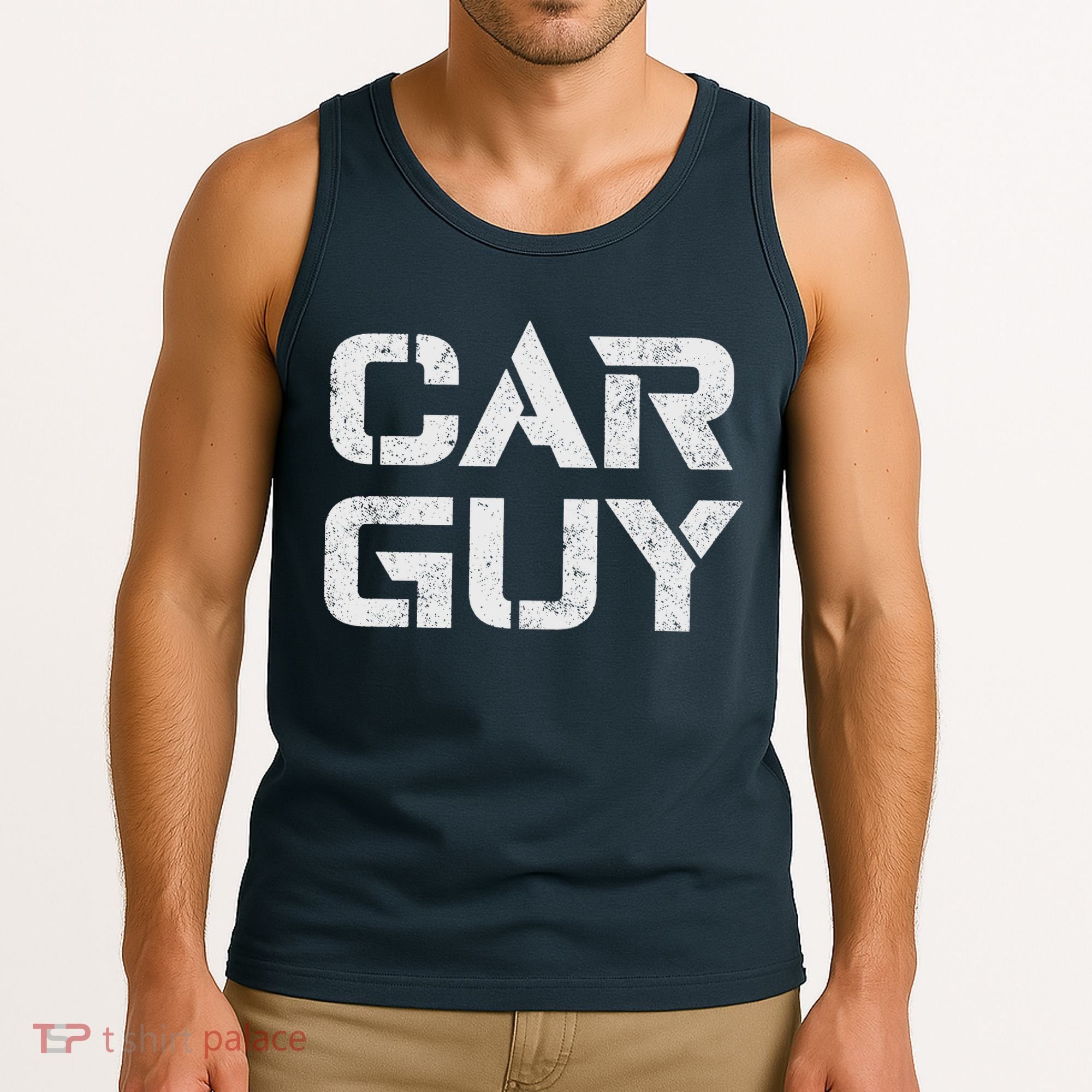 Car Guy Distressed Tank Top