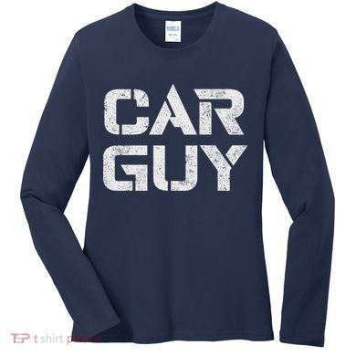 Car Guy Distressed Women's Long Sleeve Shirt