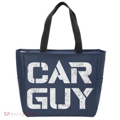 Car Guy Distressed Tote Bag