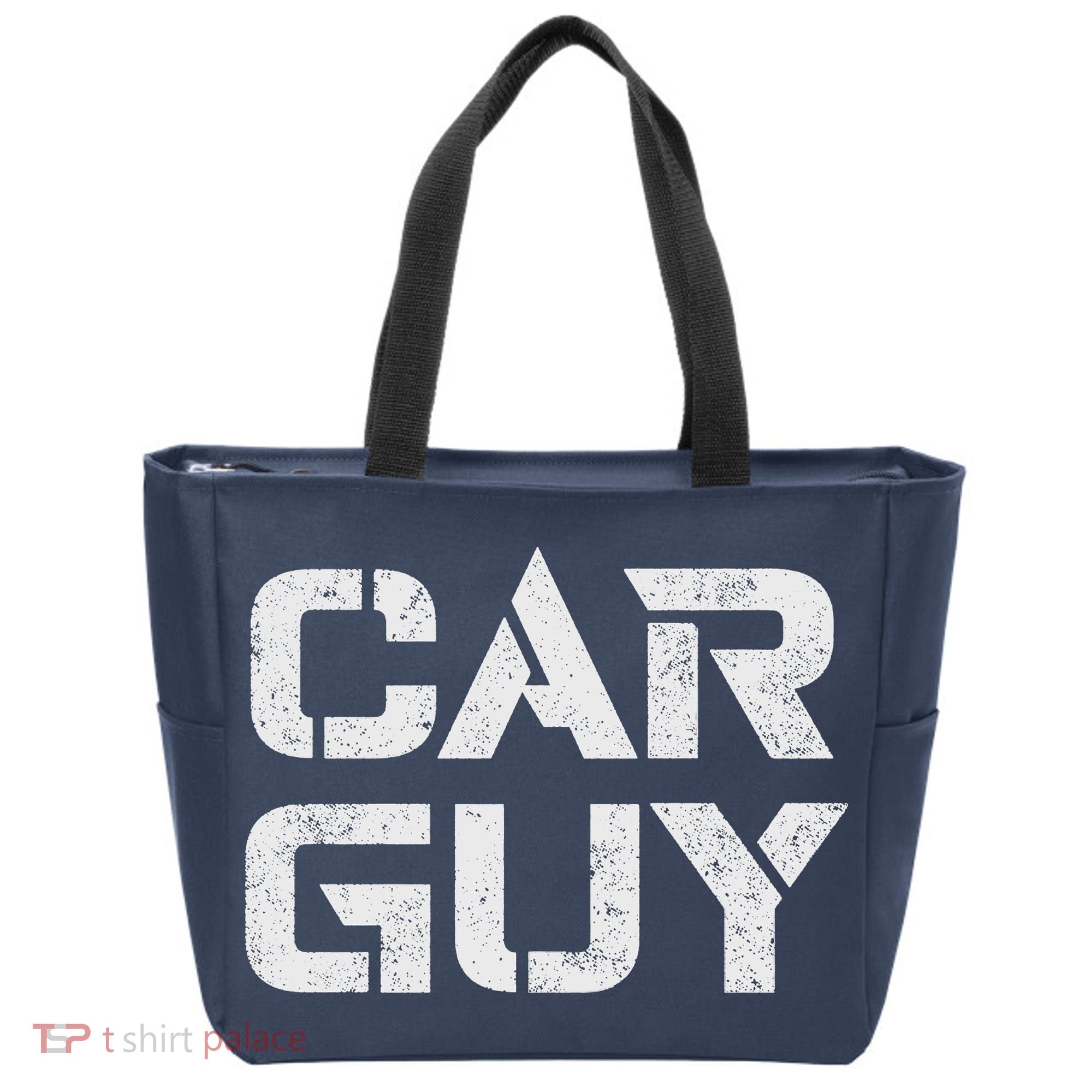Car Guy Distressed Tote Bag