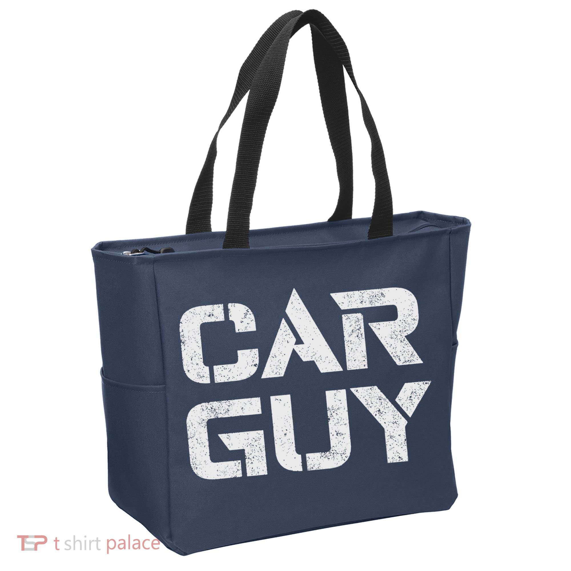 Car Guy Distressed Tote Bag