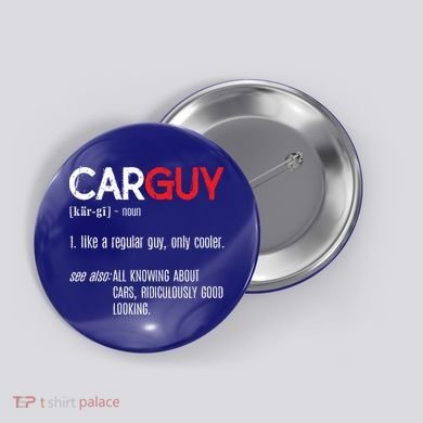 Car Guy Definition Gift Mechanic Funny Gift Car Lover Collectors Gift Button