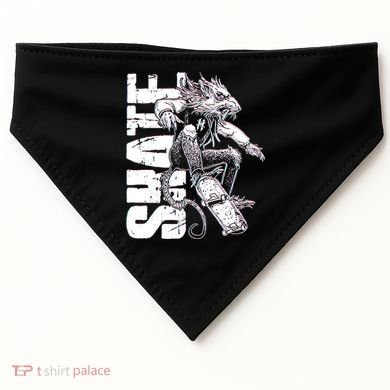 Cool Grunge Distressed Skateboarding Rat Mouse USA-Made Doggie Bandana
