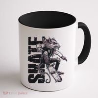 Cool Grunge Distressed Skateboarding Rat Mouse Coffee Mug thumb 1