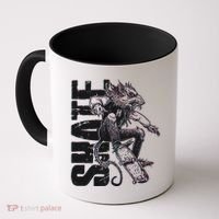 Cool Grunge Distressed Skateboarding Rat Mouse Coffee Mug thumb 0