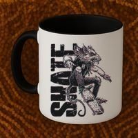 Cool Grunge Distressed Skateboarding Rat Mouse Coffee Mug thumb 2