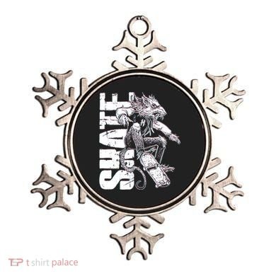 Cool Grunge Distressed Skateboarding Rat Mouse Ornament