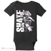Cool Grunge Distressed Skateboarding Rat Mouse Baby Bodysuit thumb 0