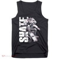 Cool Grunge Distressed Skateboarding Rat Mouse Tank Top thumb 0