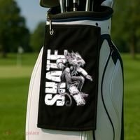 Cool Grunge Distressed Skateboarding Rat Mouse Golf Towel thumb 2