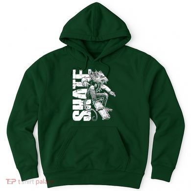 Cool Grunge Distressed Skateboarding Rat Mouse Hoodie