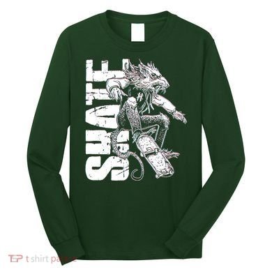 Cool Grunge Distressed Skateboarding Rat Mouse Long Sleeve Shirt