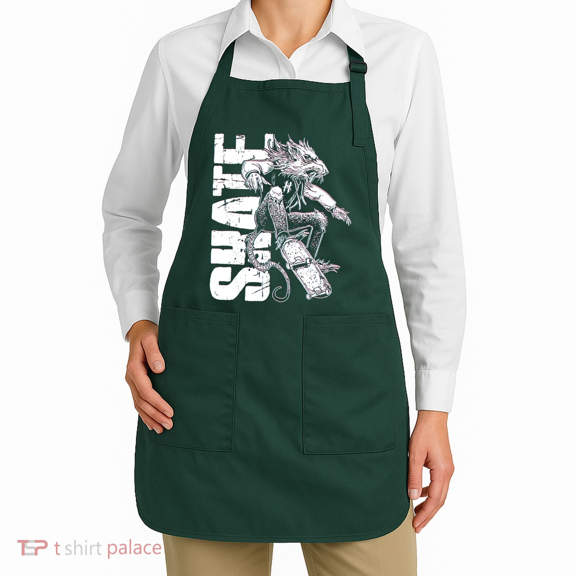 Cool Grunge Distressed Skateboarding Rat Mouse Apron