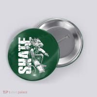 Cool Grunge Distressed Skateboarding Rat Mouse Button thumb 0