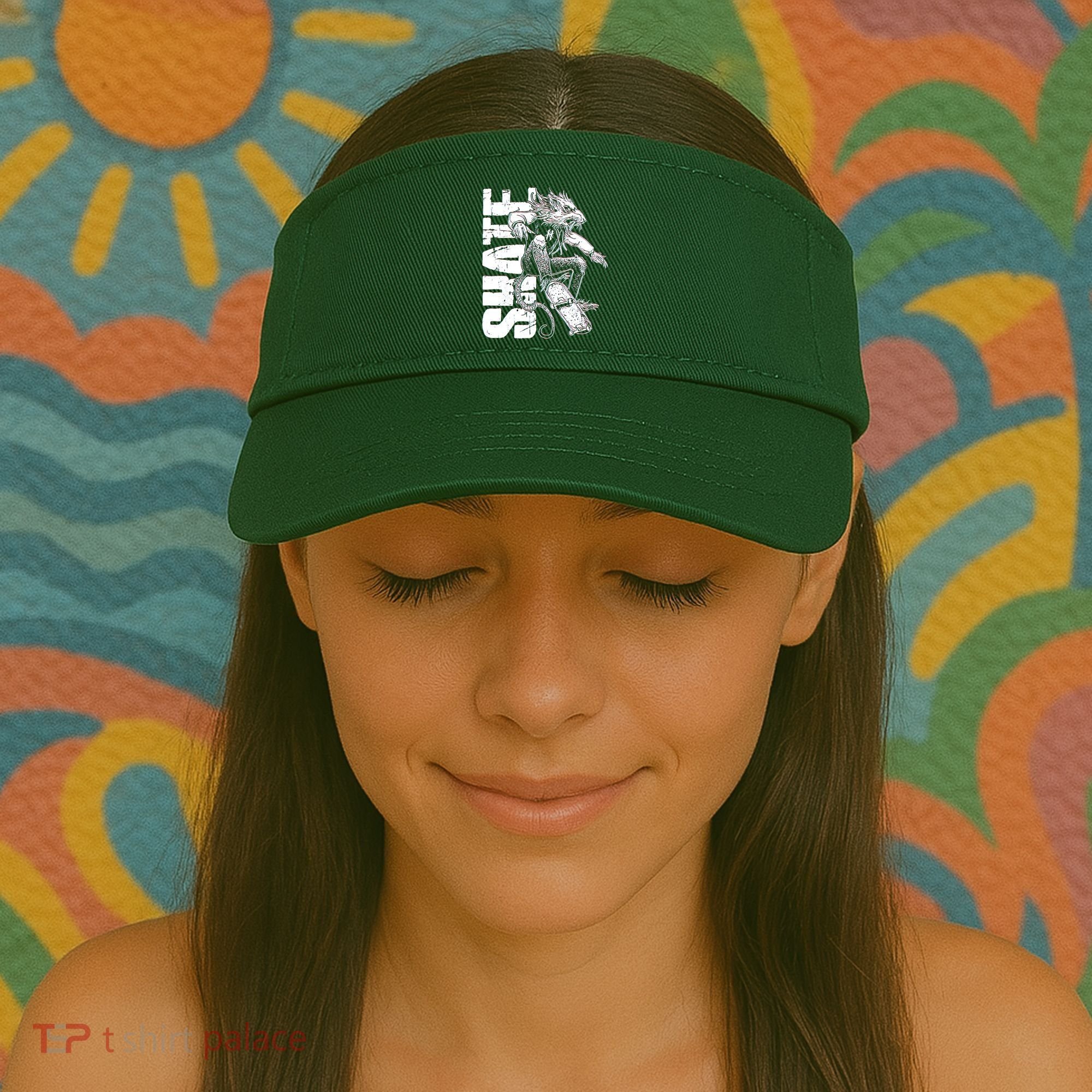 Cool Grunge Distressed Skateboarding Rat Mouse Visor