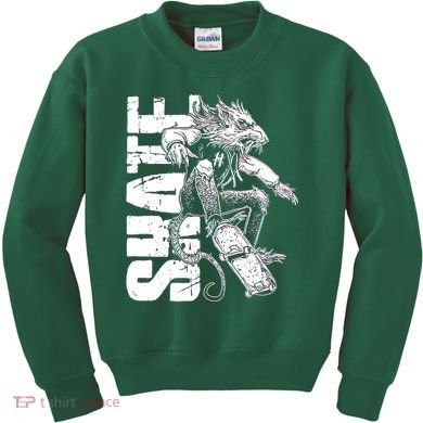 Cool Grunge Distressed Skateboarding Rat Mouse Kids Sweatshirt