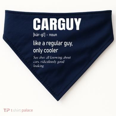 Car Guy Definition Mechanic Auto Racing Men USA-Made Doggie Bandana