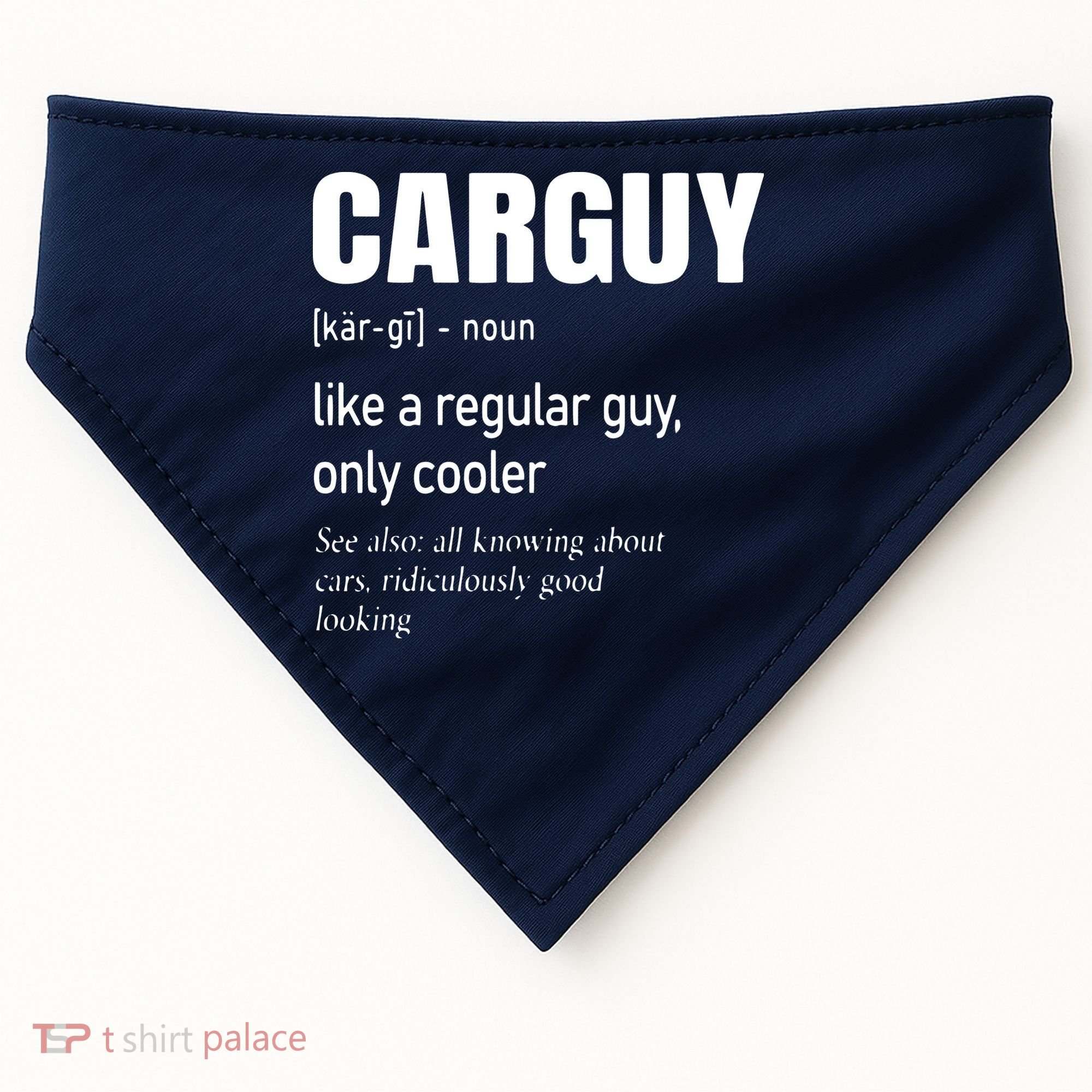 Car Guy Definition Mechanic Auto Racing Men USA-Made Doggie Bandana
