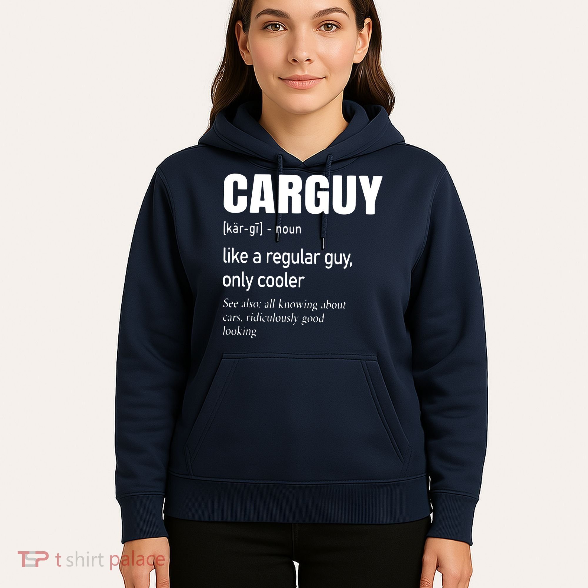 Car Guy Definition Mechanic Auto Racing Men Hoodie