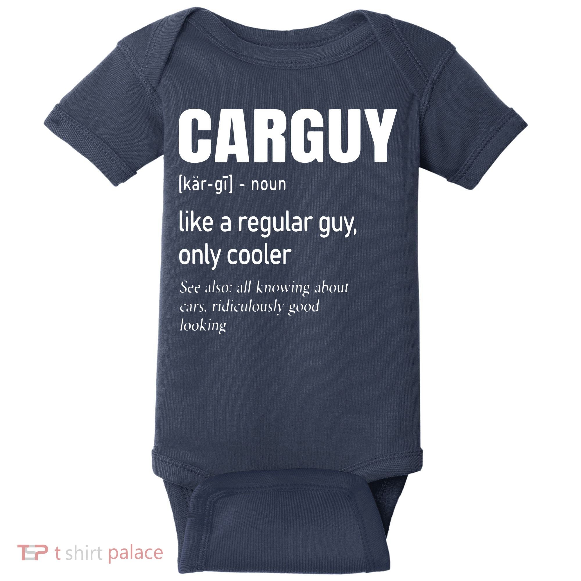 Car Guy Definition Mechanic Auto Racing Men Baby Bodysuit