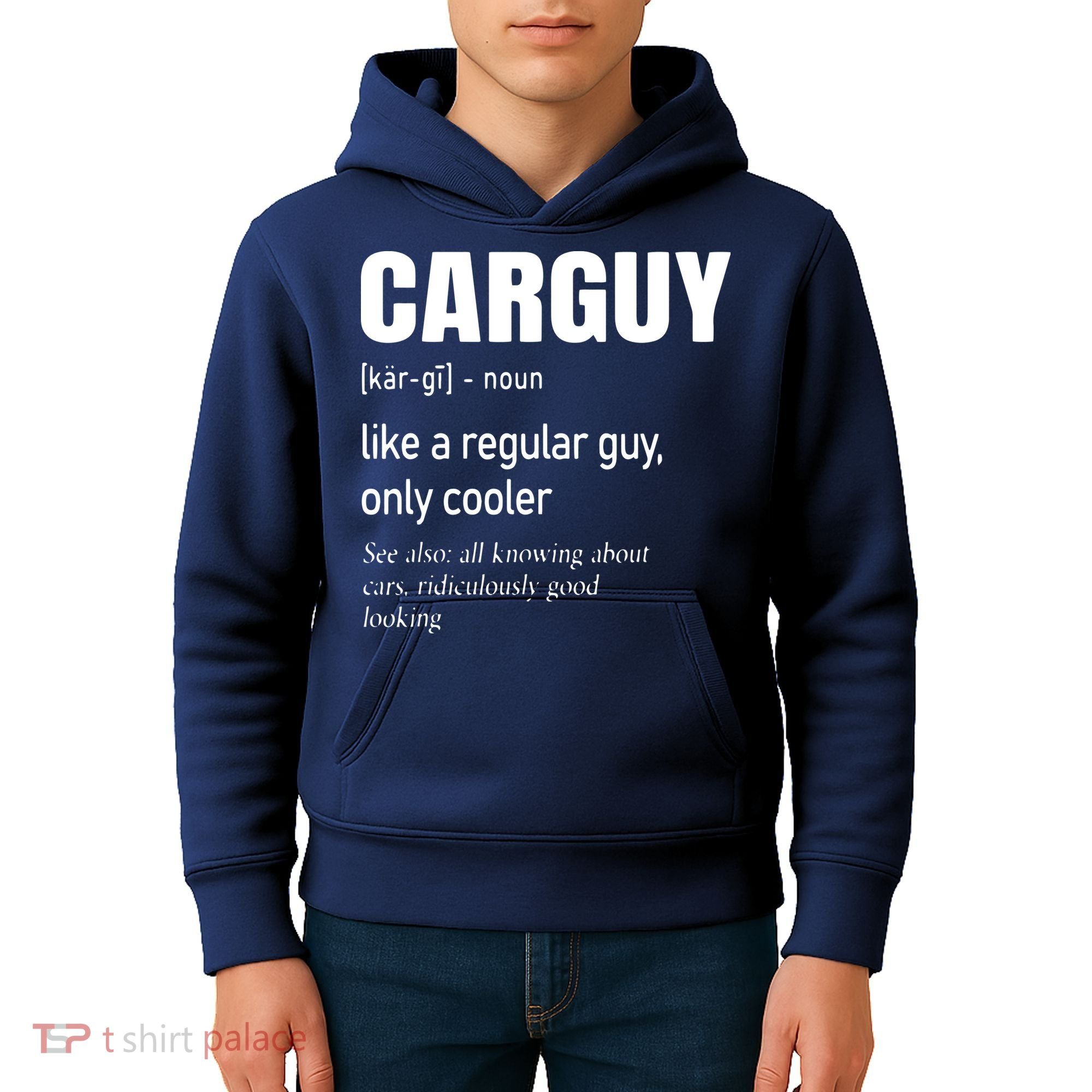 Car Guy Definition Mechanic Auto Racing Men Kids Hoodie