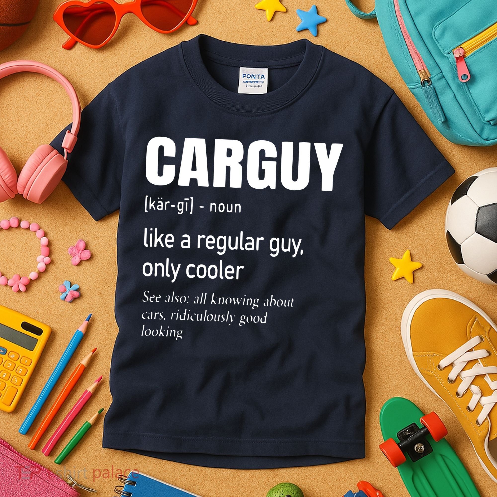Car Guy Definition Mechanic Auto Racing Men Kids T-Shirt