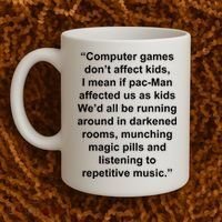 Computer Games Don't Affect Coffee Mug thumb 2