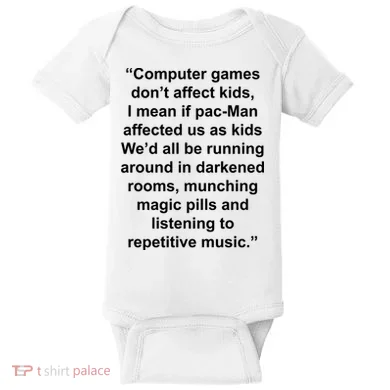 Computer Games Don't Affect Baby Bodysuit