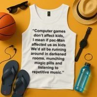 Computer Games Don't Affect Tank Top thumb 4