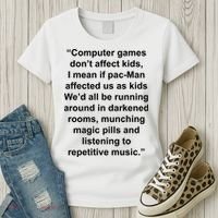 Computer Games Don't Affect Women's T-Shirt thumb 3