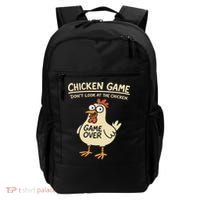 Chicken Game Dont Look At The Chicken Funny Chicken Backpack thumb 0