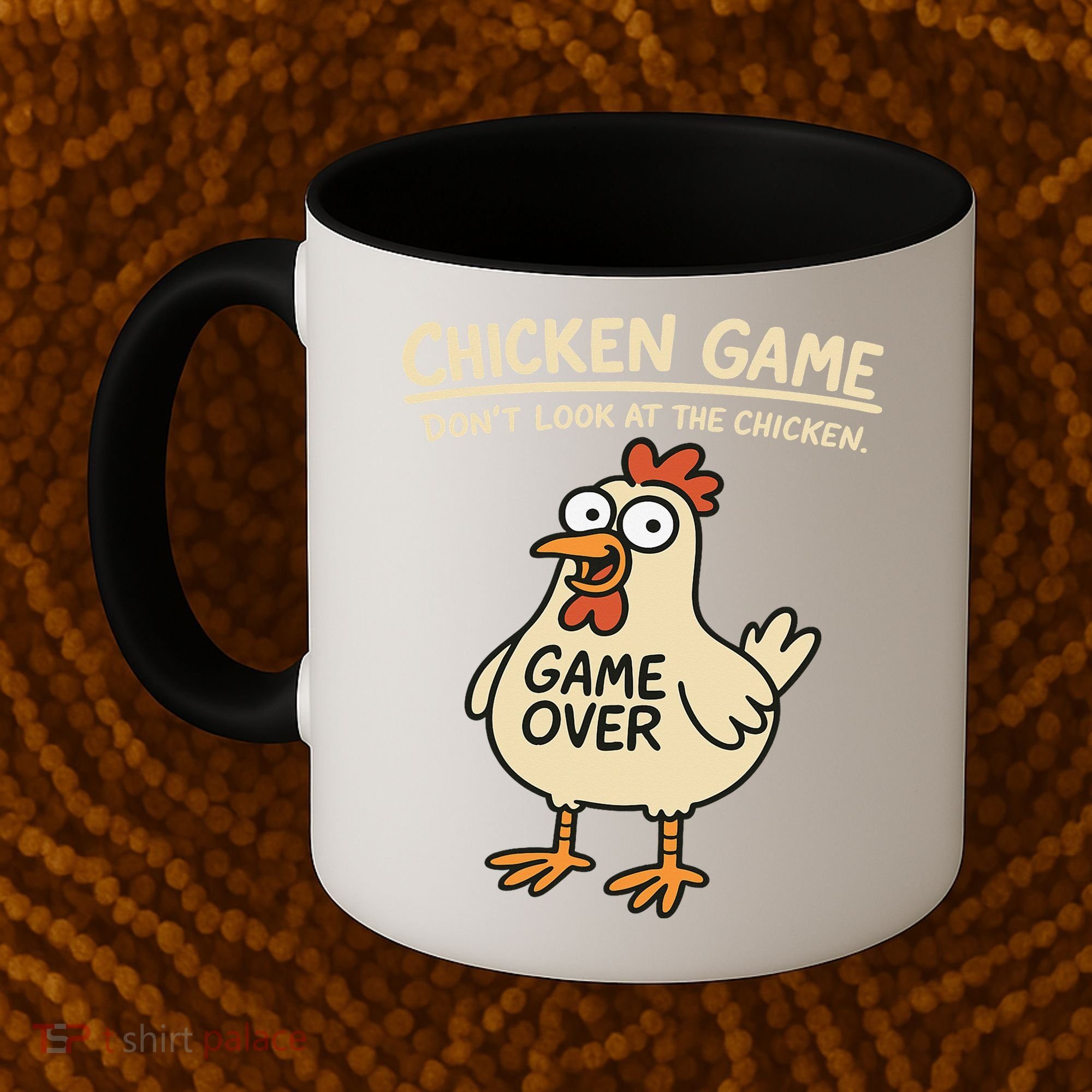 Chicken Game Dont Look At The Chicken Funny Chicken Coffee Mug