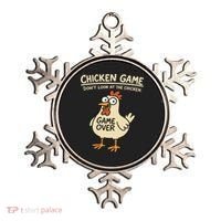 Chicken Game Dont Look At The Chicken Funny Chicken Ornament thumb 0