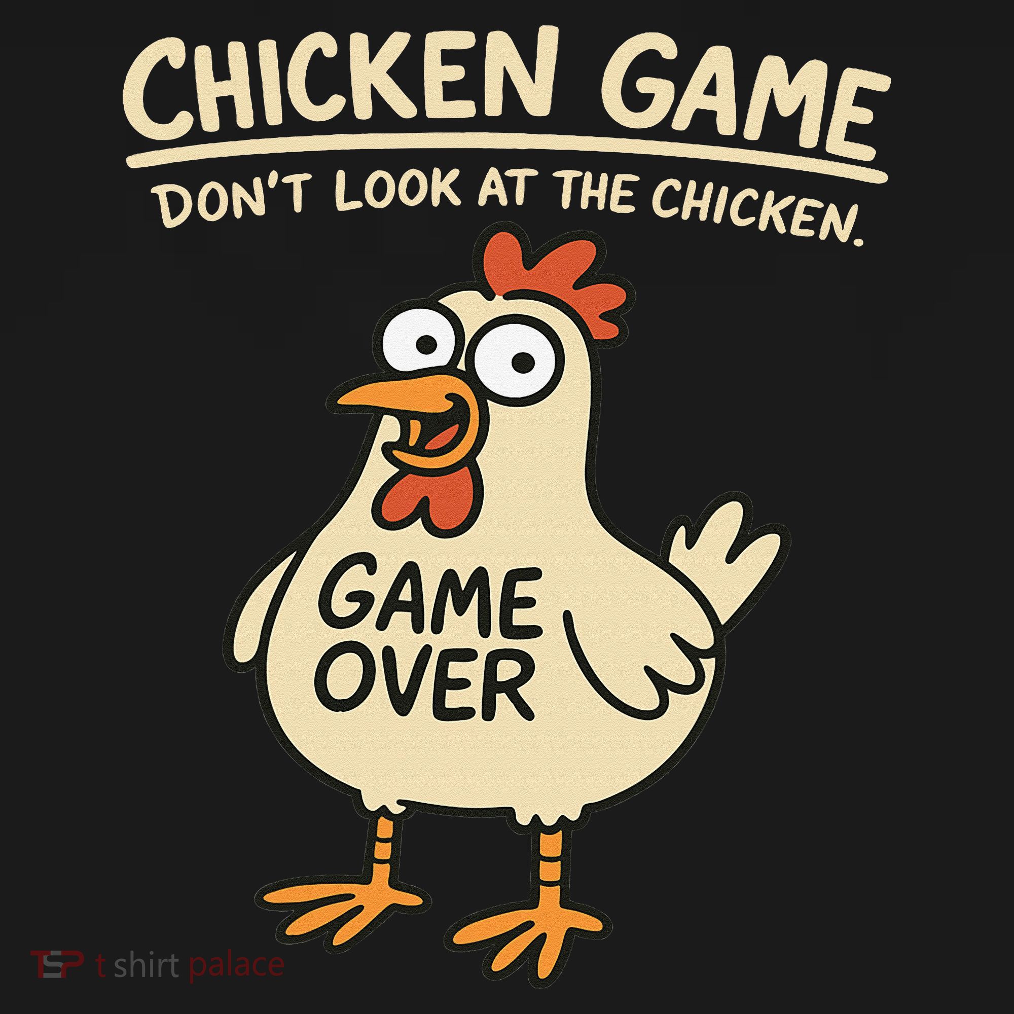 Chicken Game Dont Look At The Chicken Funny Chicken Tank Top