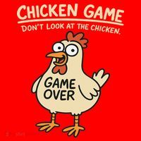 Chicken Game Dont Look At The Chicken Funny Chicken Santa Hat thumb 1