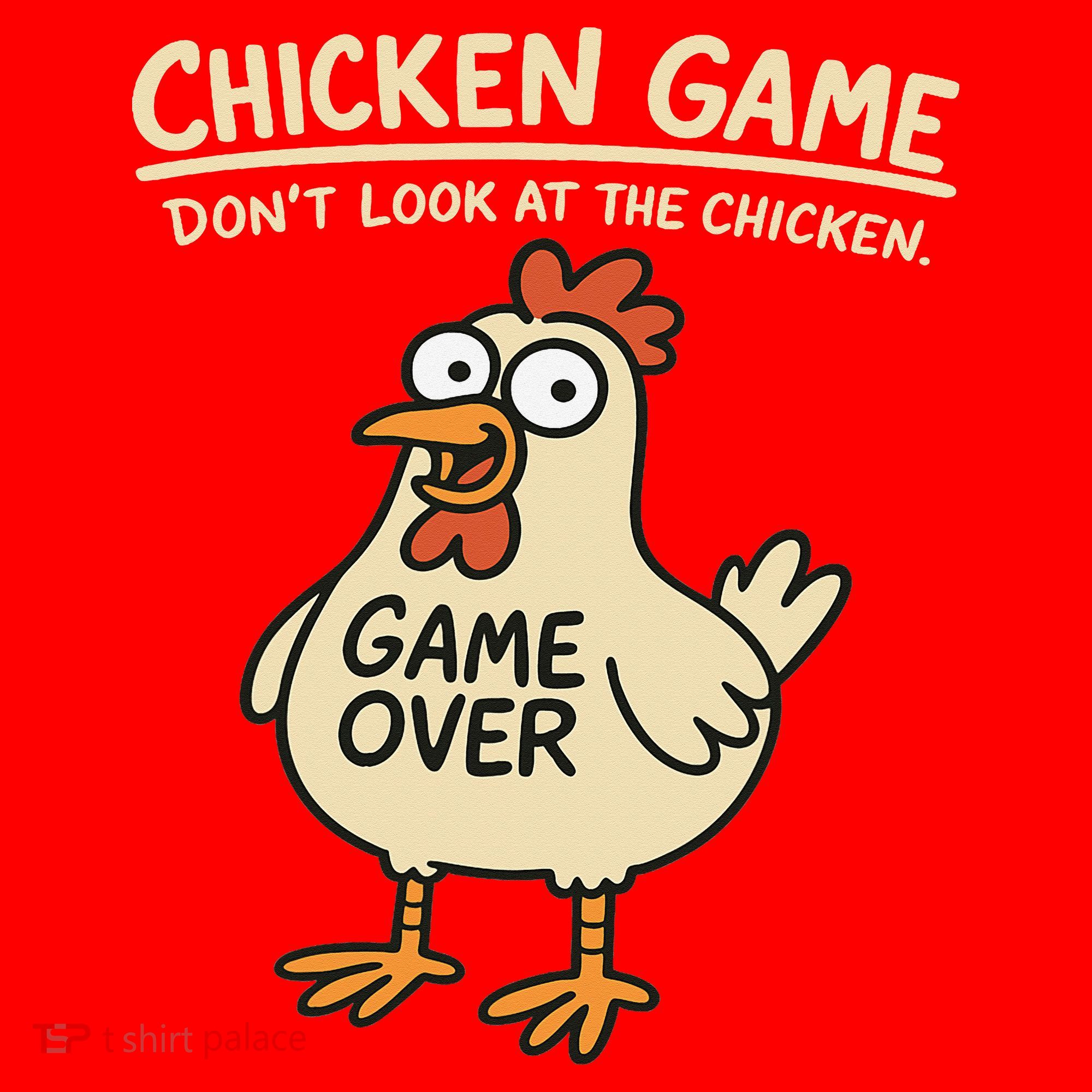 Chicken Game Dont Look At The Chicken Funny Chicken Santa Hat