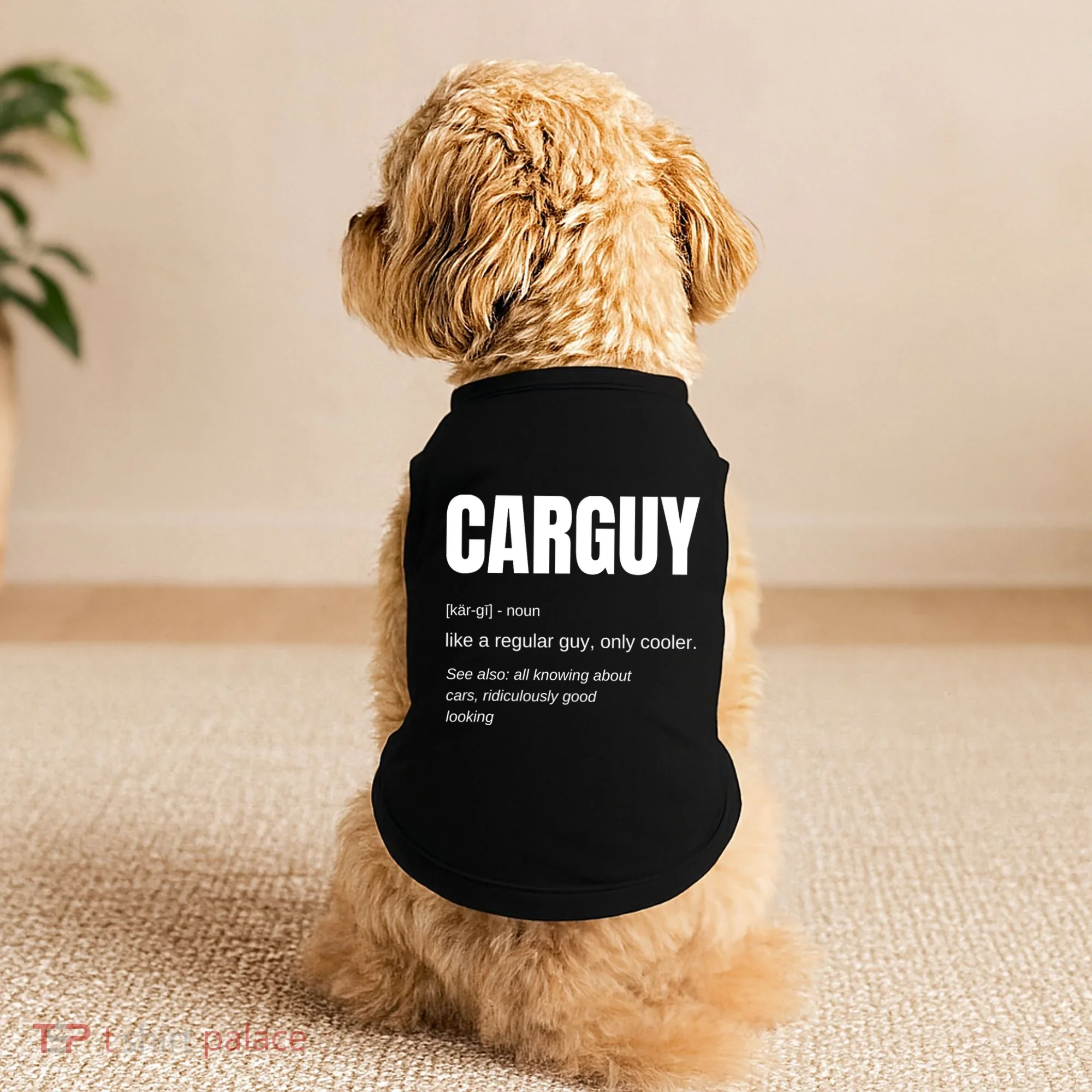 Car Guy Definition Doggie Tank