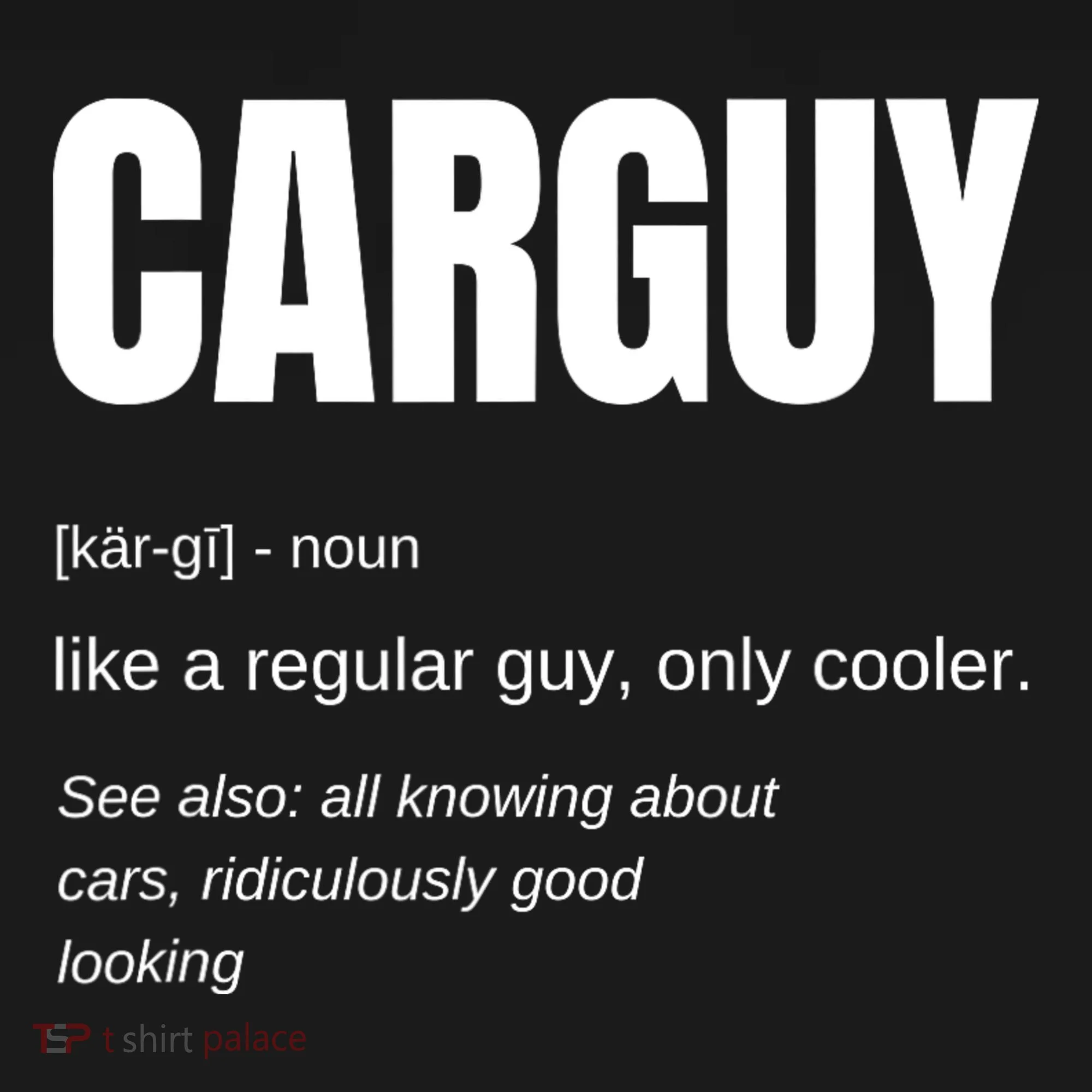 Car Guy Definition Doggie Tank