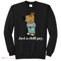 Chill Guy Dog Funny Chill Guy Meme Sweatshirt thumb 0
