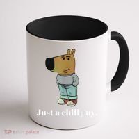 Chill Guy Dog Funny Chill Guy Meme Coffee Mug thumb 1