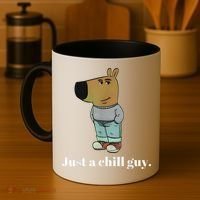 Chill Guy Dog Funny Chill Guy Meme Coffee Mug thumb 4