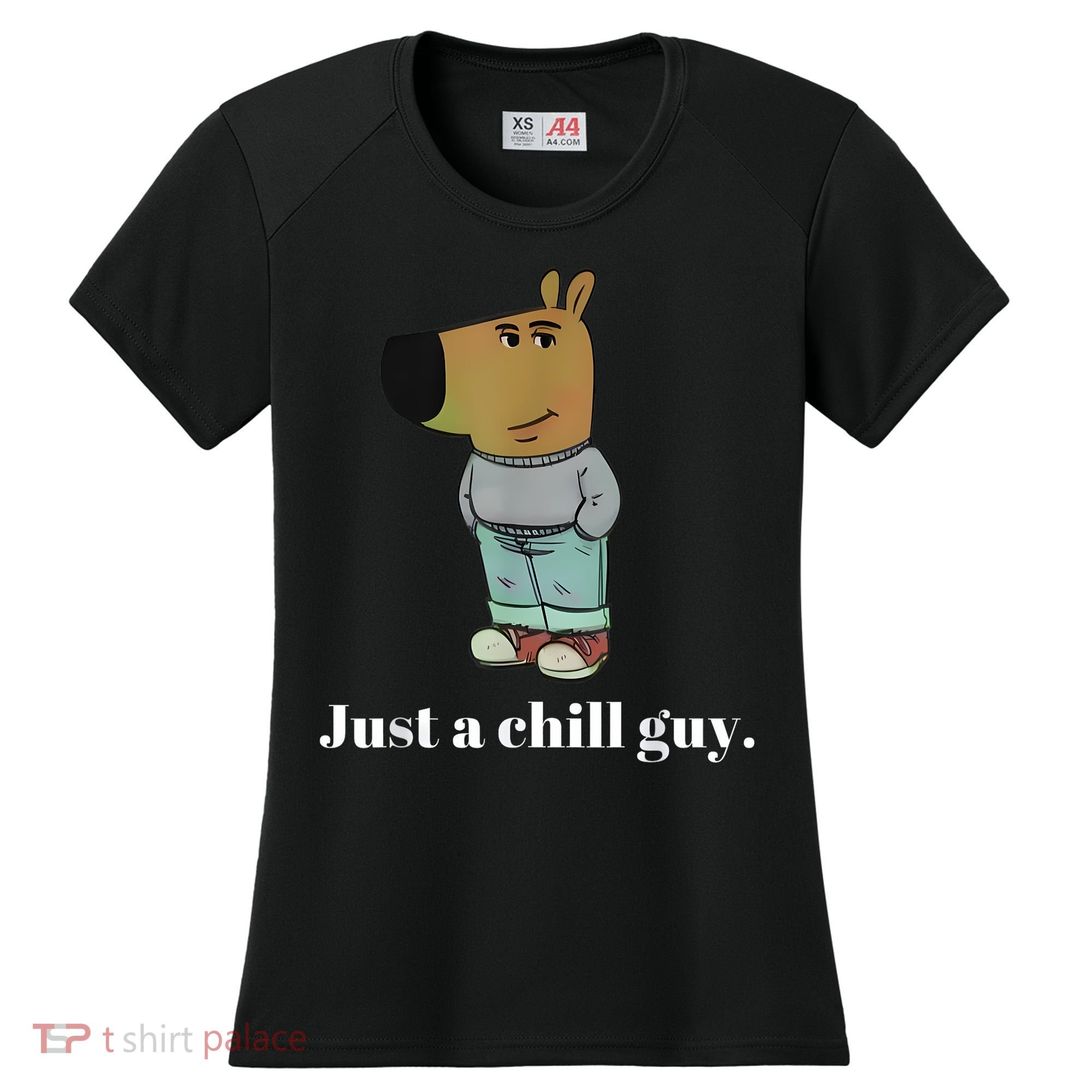 Chill Guy Dog Funny Chill Guy Meme Women's Cooling Performance Crew T-Shirt