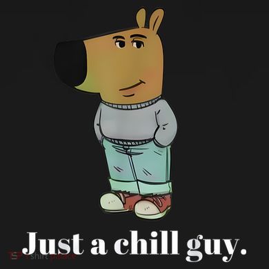 Chill Guy Dog Funny Chill Guy Meme Tall Sweatshirt