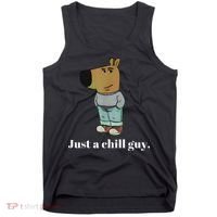 Chill Guy Dog Funny Chill Guy Meme Tank Top thumb 0