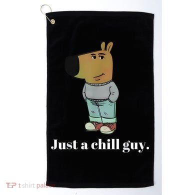 Chill Guy Dog Funny Chill Guy Meme Golf Towel