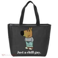 Chill Guy Dog Funny Chill Guy Meme Tote Bag thumb 0
