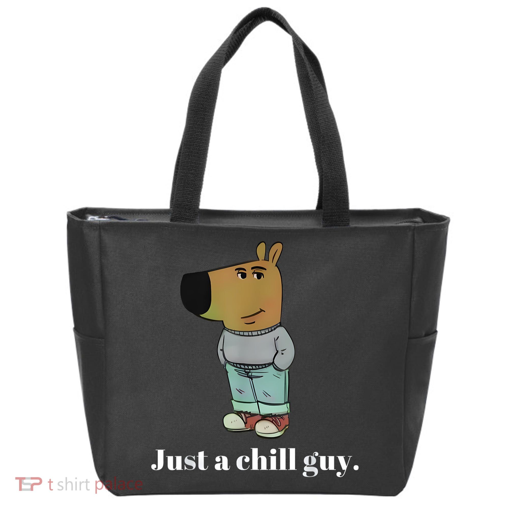 Chill Guy Dog Funny Chill Guy Meme Tote Bag