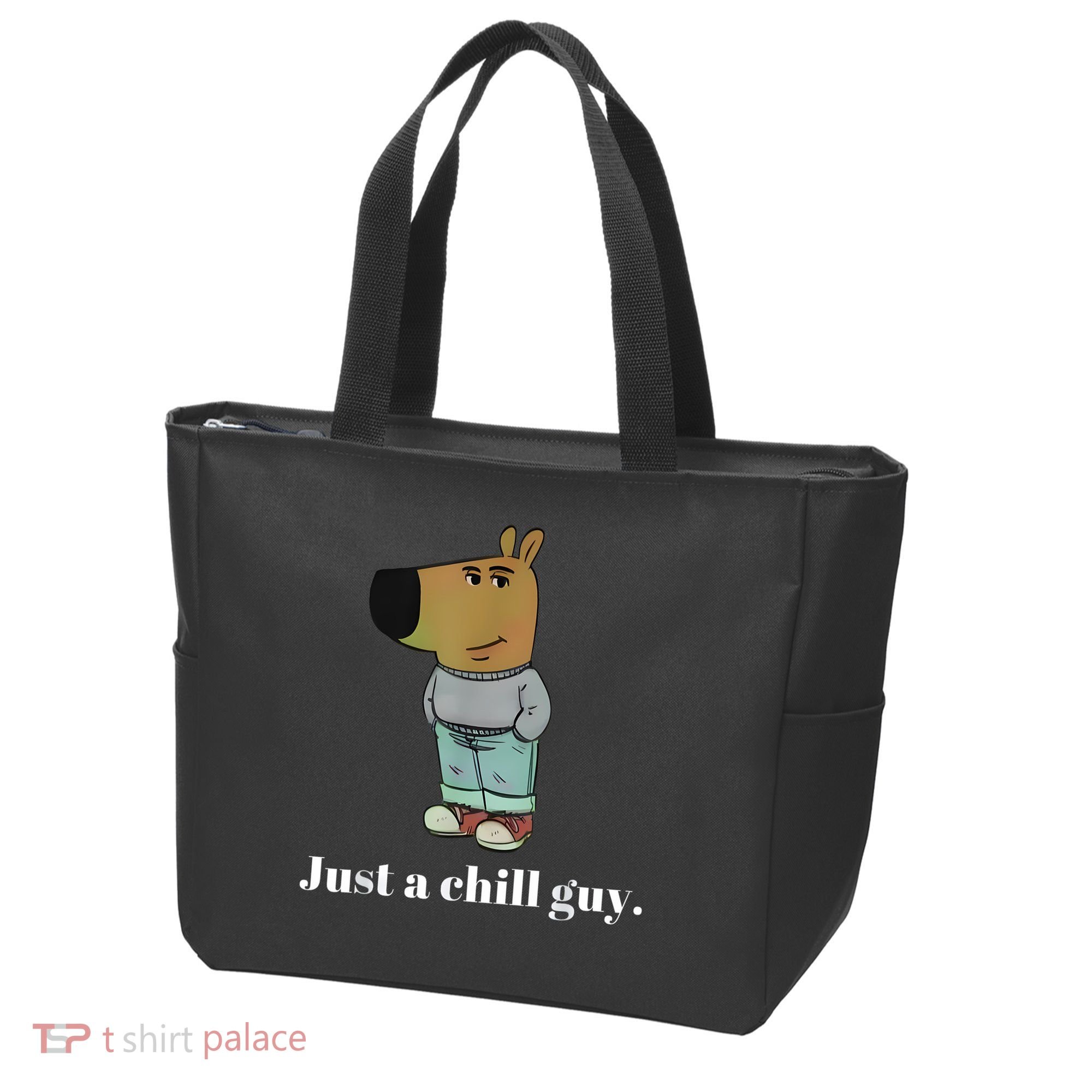 Chill Guy Dog Funny Chill Guy Meme Tote Bag